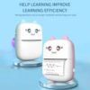 Mini Thermal Printer Wireless BT Label Photo Memo Wrong Question Printing Tag Bluetooth Ink-free Printer USB Cable Portable