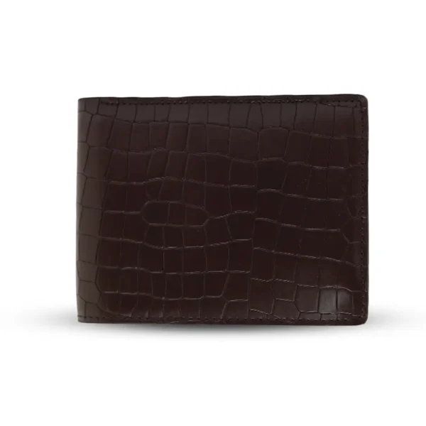 Crocodile bifold slim wallet