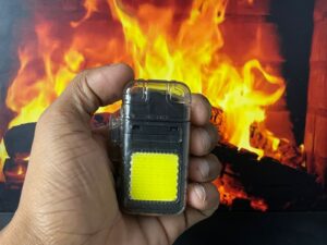 Waterproof Dual Arc Plasma Lighter - Outdoor Camping Lighter for Men Women With Led Light, 3 Lighting Modes COB Lamp, Type-C Rechargeable Electric Windproof E Lighter (Black)