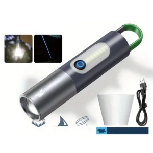 Rechargeable Flashlight Powerful Laser Camping Usb Long Duration Flash Lamp Super High Power Brightness LED Portable Flash Lamp