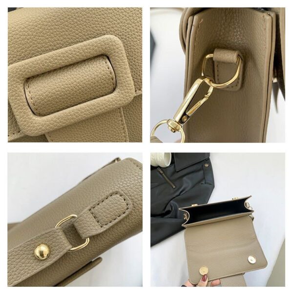 Vegan Leather Stone Pattern Hand Bag Women Shoulder Messenger Bags Luxury Purses and Handbags Ladies RM107