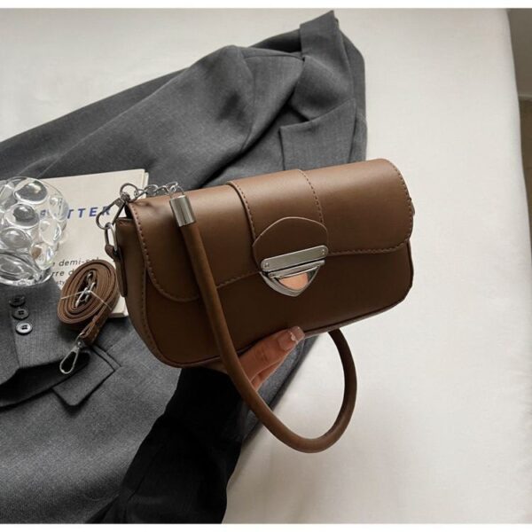 Simple and modern solid color shoulder bag for women RM65