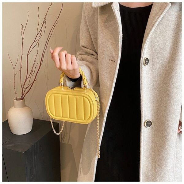 IELGY women's high-end chain solid color box small square bag RM86