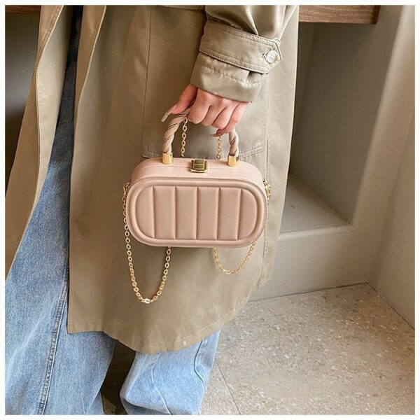 IELGY women's high-end chain solid color box small square bag RM86