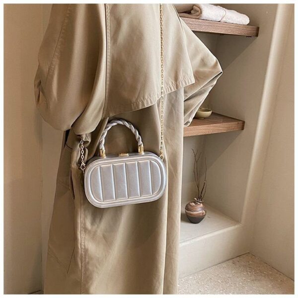 IELGY women's high-end chain solid color box small square bag RM86