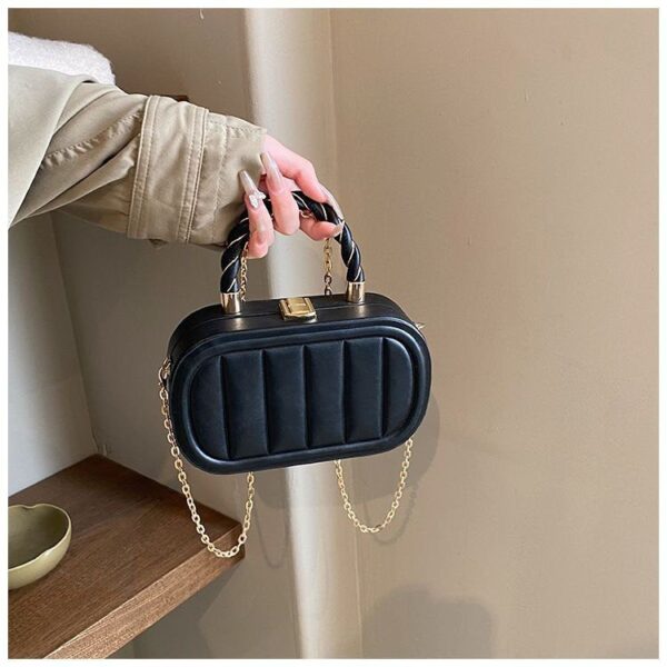 IELGY women's high-end chain solid color box small square bag RM86
