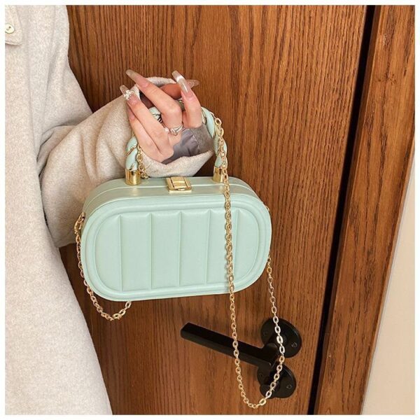 IELGY women's high-end chain solid color box small square bag RM86