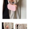 IELGY women's high-end chain solid color box small square bag RM86