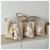 Flower Decorated Shoulder Bag – Trendy & Unique Large Capacity Tote RM130