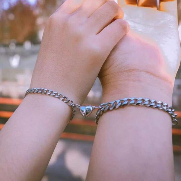 Heart Magnetic couple bracelet