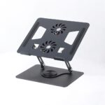 YL-906 Adjustable Aluminum Laptop Stand with Dual Cooling Fans